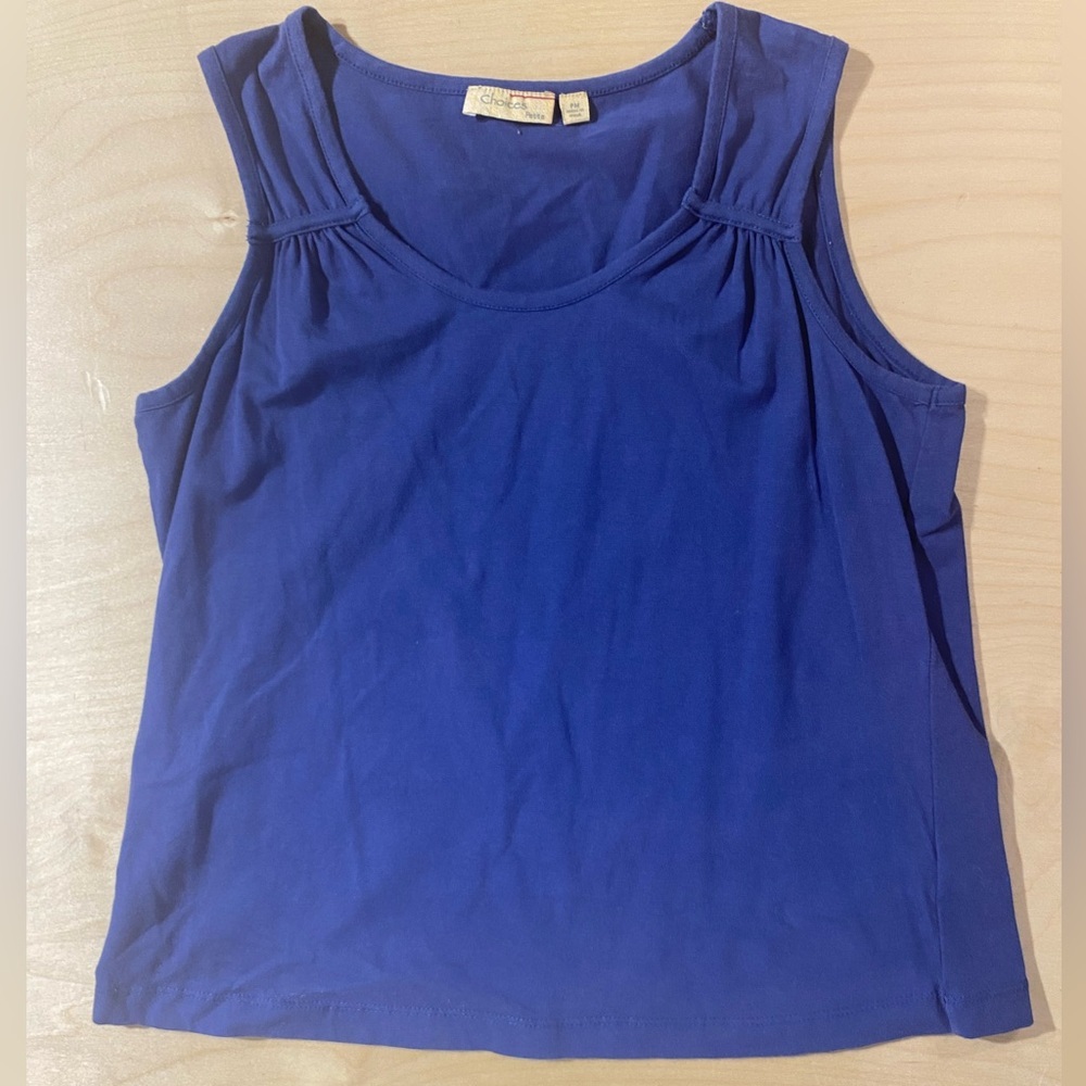 Choices Blue Sleeveless Women's Tank Top PM (QM)